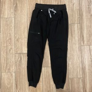 Figs Black Zamora joggers size XS